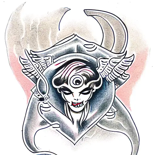 Angel Demon And Snake