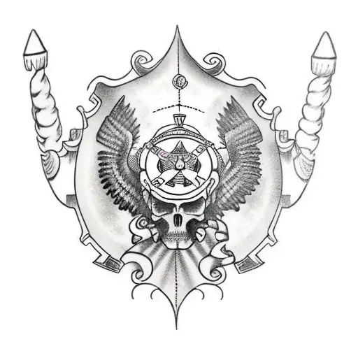 Back Of Forearm Sleeve Roman Shield