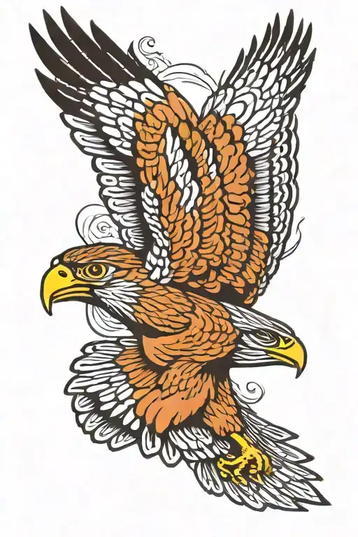 Angry Hawk Soaring Overhead