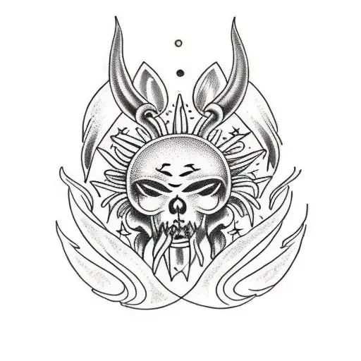 Lycoris Radiata With Moon