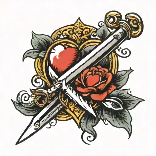 A Heart With A Dagger Through It
