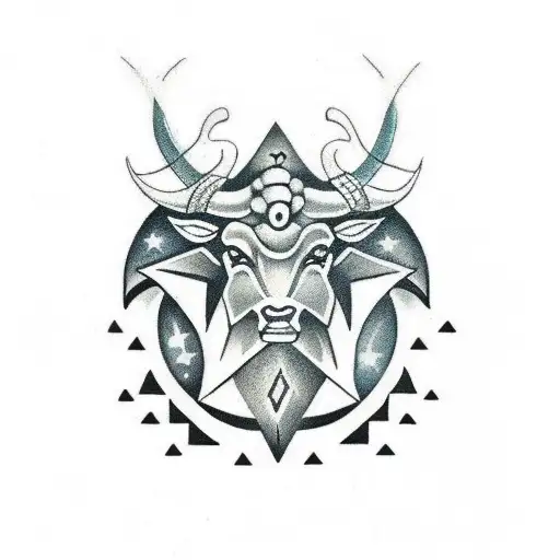 Taurus Zodiac Sign In Runic Symbol