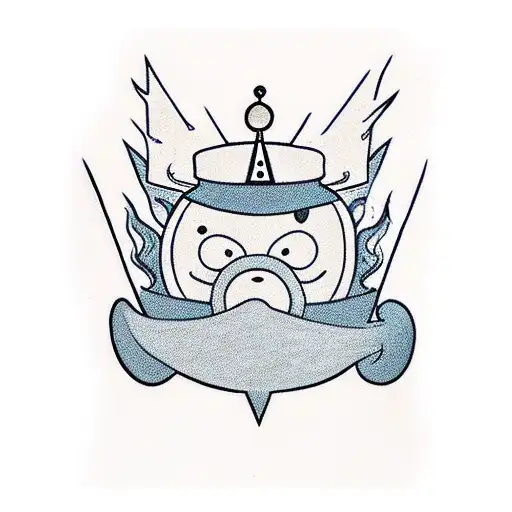 Saimon From Adventure Time With Crown On His Head