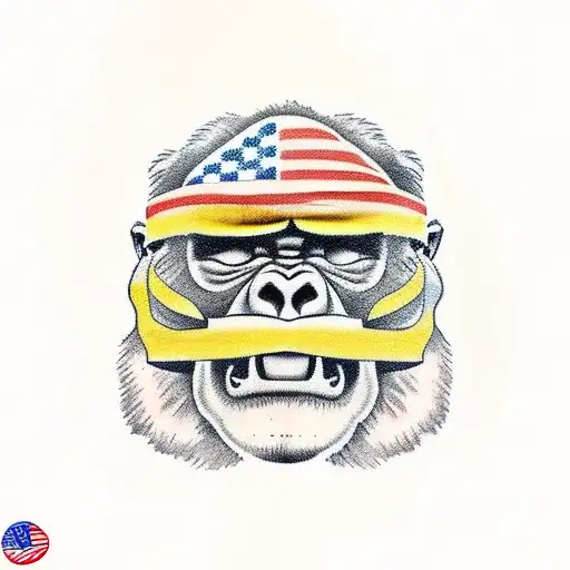 Gorilla As Soldier In The Vietnam War