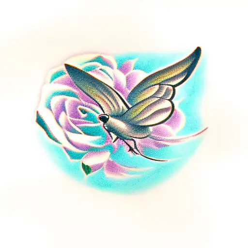 Dove Rose Butterfly And Tiger