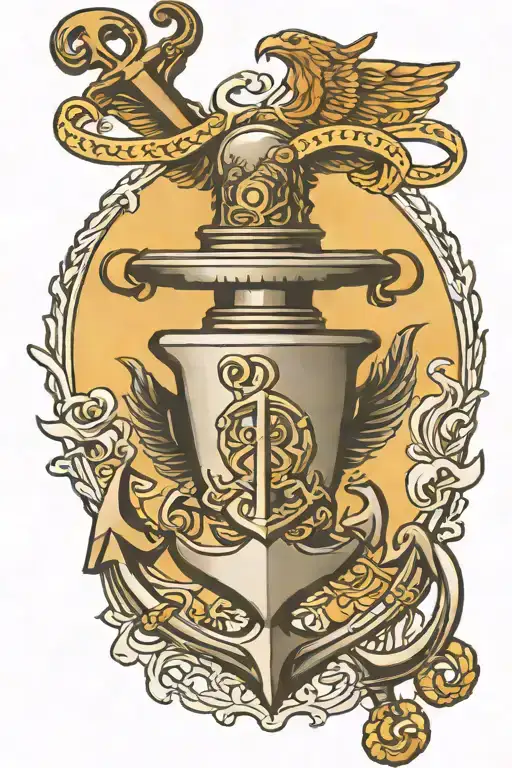 Eagle Anchor And Us Navy