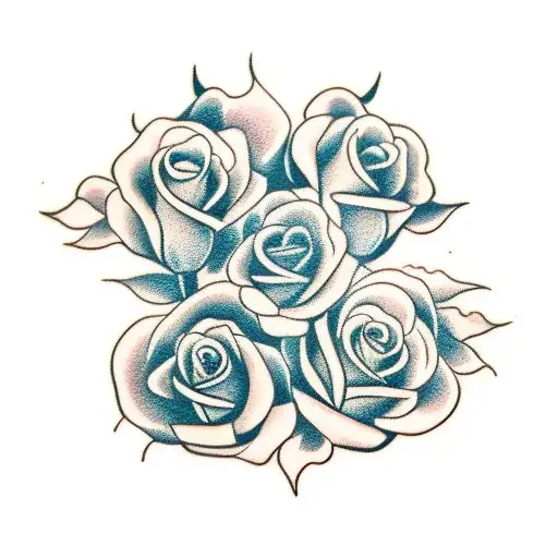 Roses With Time Clock