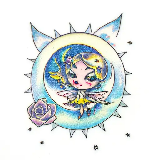 Fairy And The Moon