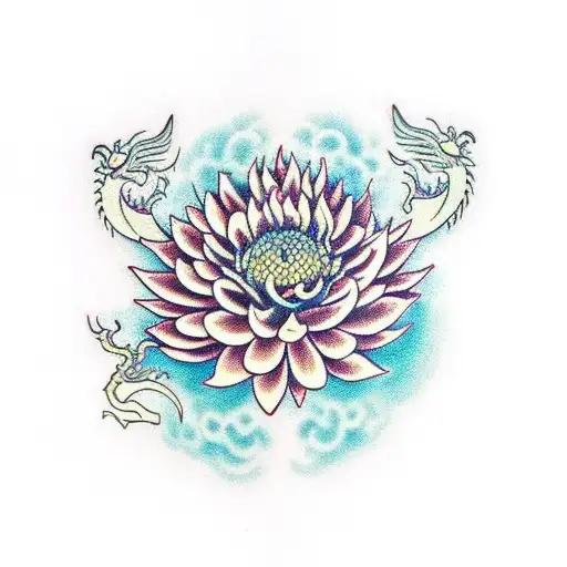 Chrysanthemum And Dragon