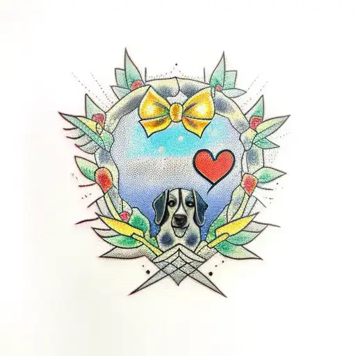 Tree With A Bluetick Coon Hound