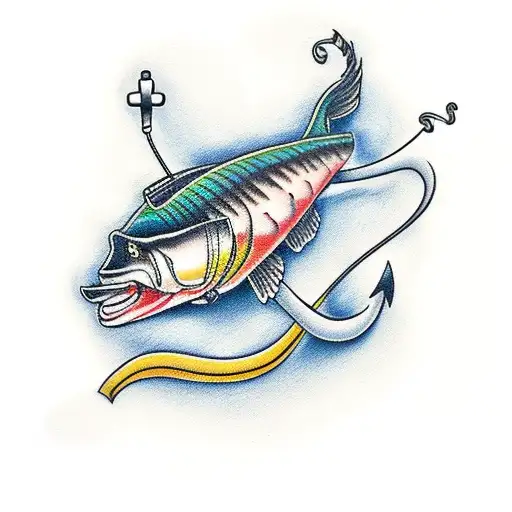 Bass Guitar In The Shape Of Anchor