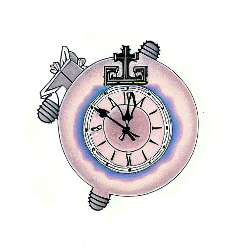 Clock With A Cross For Jesus