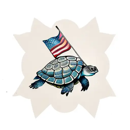 Turtle With A Banner