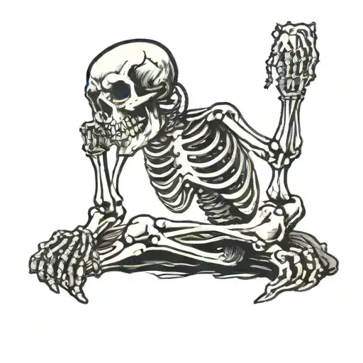Skeleton Sit Alone