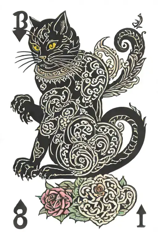 Black Cat 13 Playing Cards