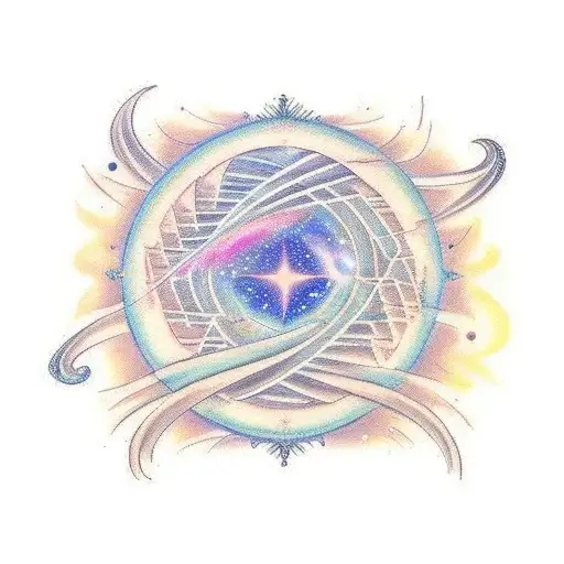 A Celestial Symphony Of Music Notes Flowing Through A Galaxy