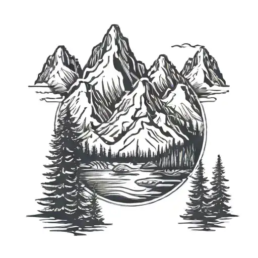 A Simple Mountain Range That Also Looks Like A River