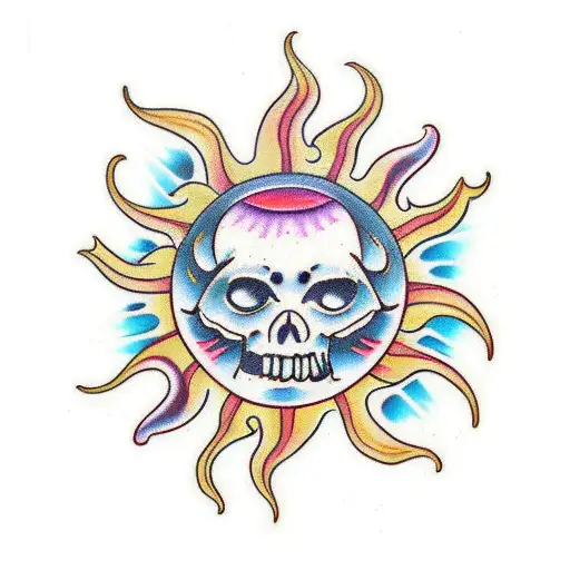 Sun With Swirls In The Center