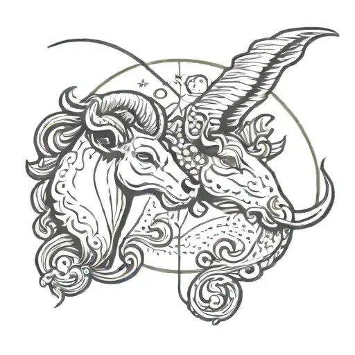 Zodiac Signs Taurus Aries And Aquarius Merged