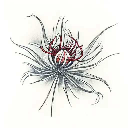 Red Spider Lily Centipede Wrapped Around