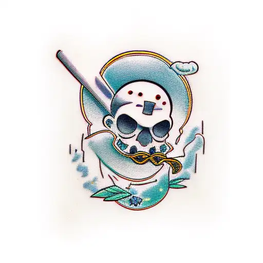 Orange Juice Cartoon With A Face