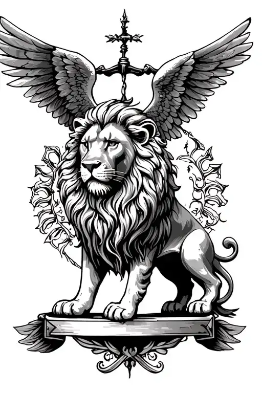 Batlle Angels Scale Lion Surrounded