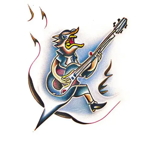 Guitar With Lightning