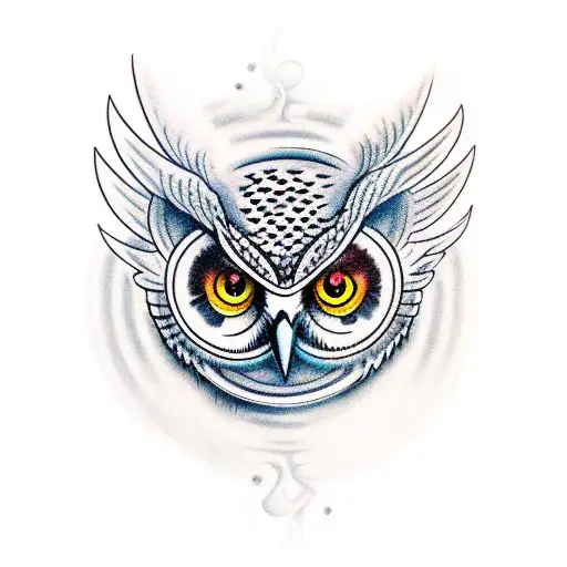 Owl Covered In Eyes Expressing Different Emotions