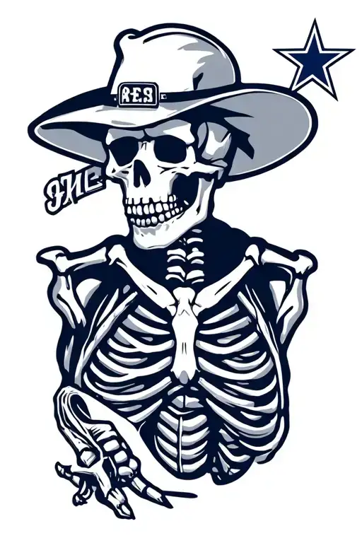 Dallas Cowboys Skeleton
