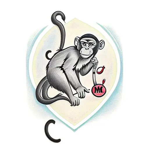 Monkey And The Initials M And C