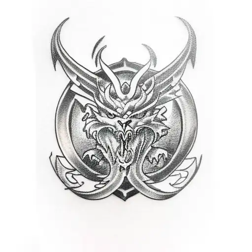 Norse Dragon Sword And Sheild