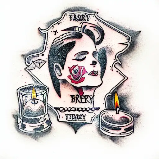 Broken Mirror With Candles