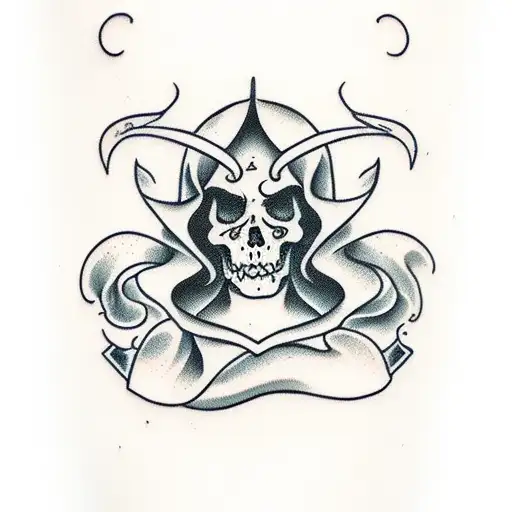 Female Grim Reaper Pinup