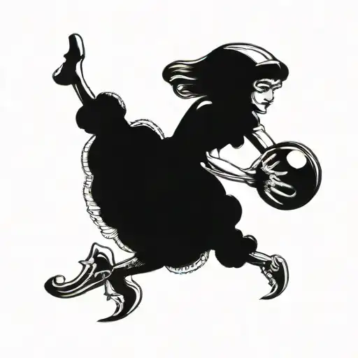 Alien Fighting Pin Up Space Girl