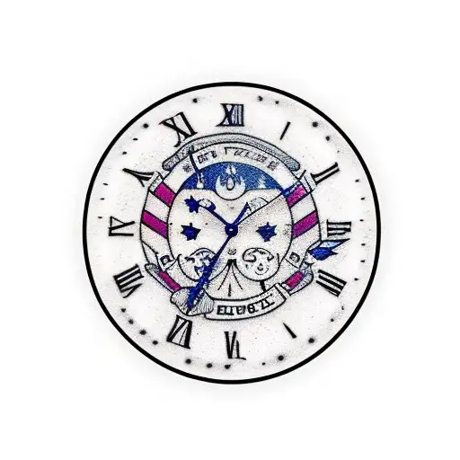 A Watch Face With My Children As The Background