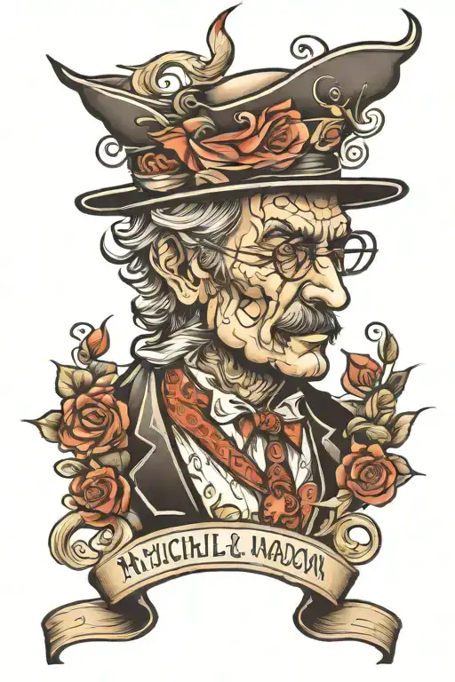 Michael Madson Portrait Tattoo Design