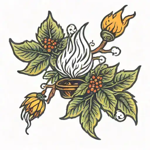 American Traditional Style Biblical Burning Bush