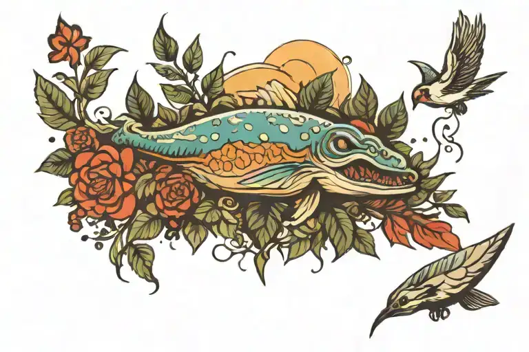 Creation Of Adam Mix With Nature