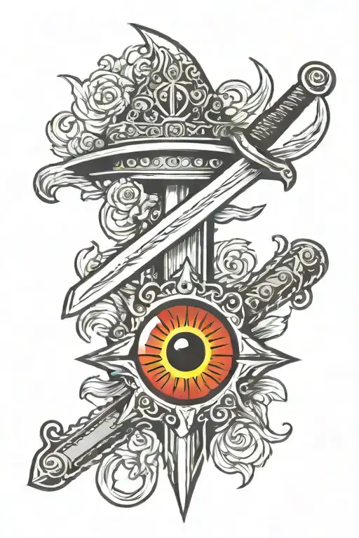 Sword Thrue An Eye Inside