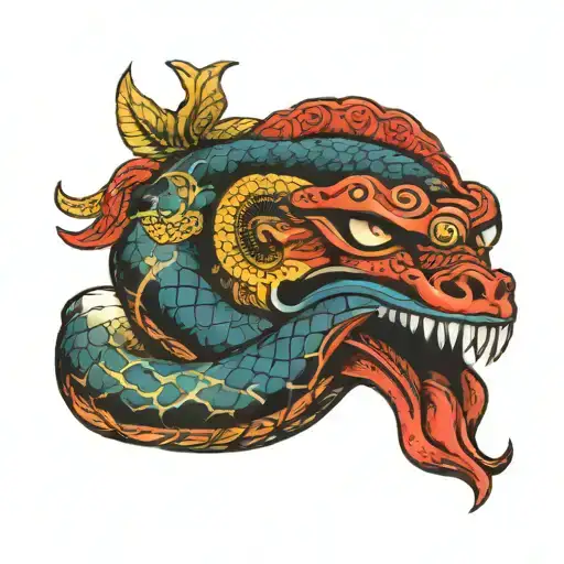 Snake And Sumarai Mask