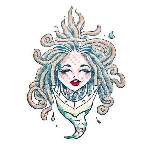 Mermaid With Dreadlocs