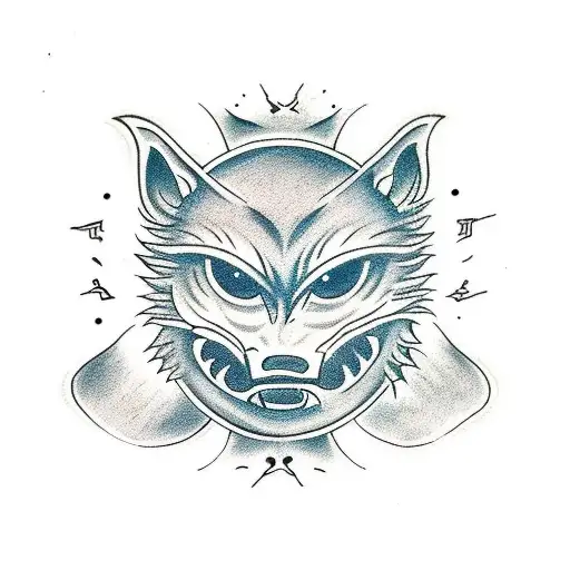 Many-eyed Monster With Wolf Fangs