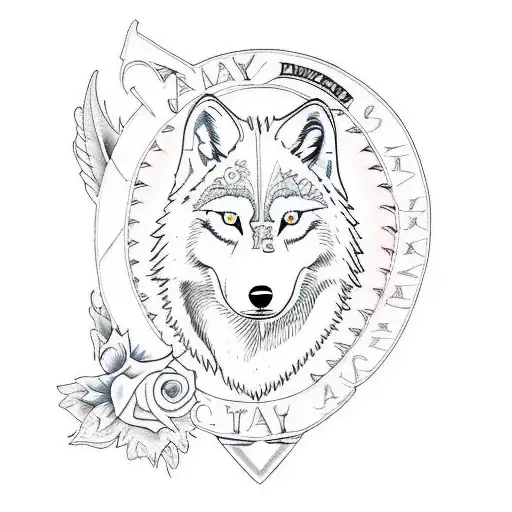 A Wolf With Blue Eyes