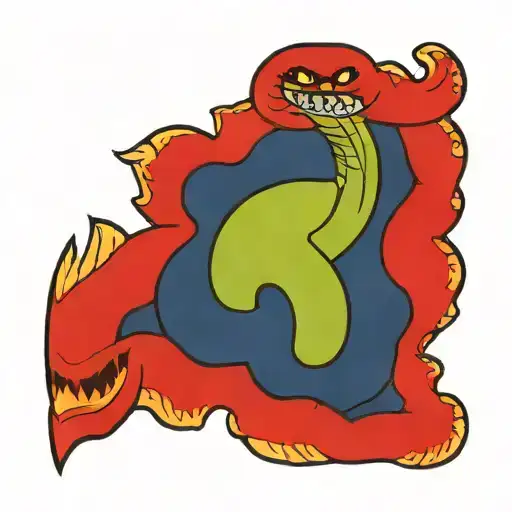 Snake And Sumarai Mask