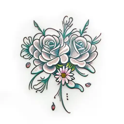 Astrid Carnation And Daisy