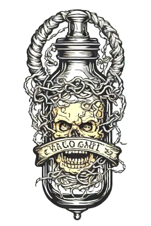 Baby Bottle With Barbed Wire