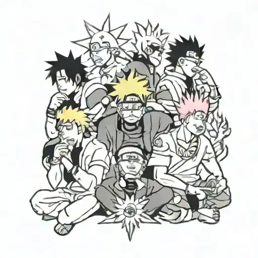 Naruto And Team Seven Smoking Weed