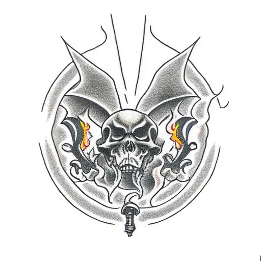 Grim Reaper Skateboard Flame