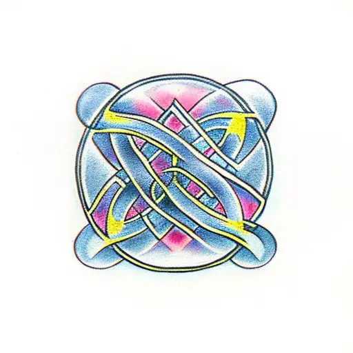 Celtic Symbol Of Eternal Love With Two Trisqueles