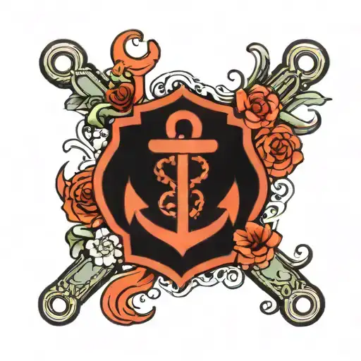 Flamengo Anchor Logo Plus